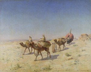 ラクダ列車、1899年（パネル）
